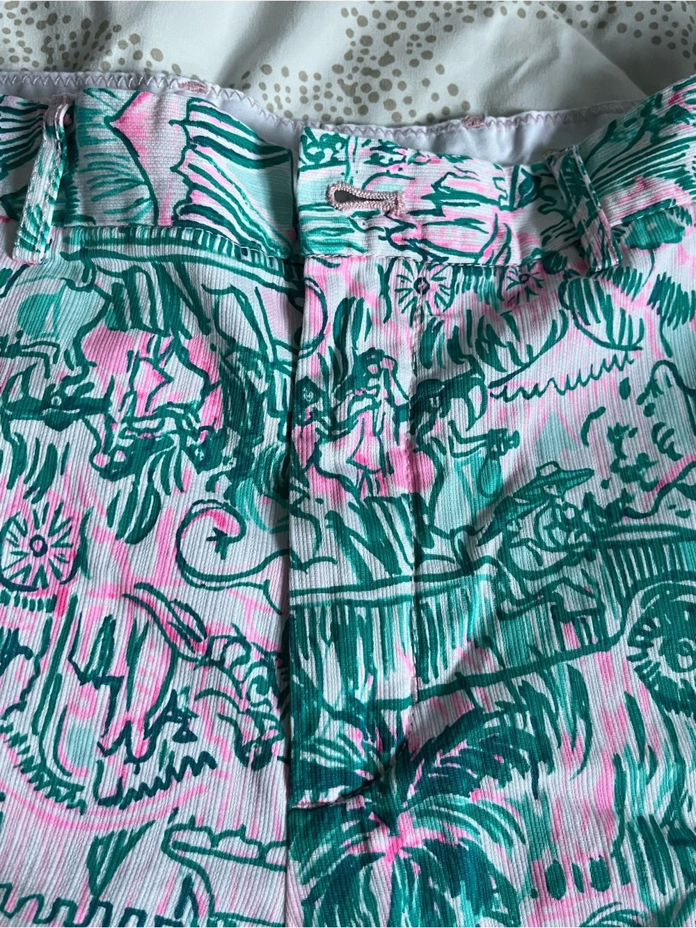 Lilly Pulitzer Pink and Green Printed Men’s Shorts
